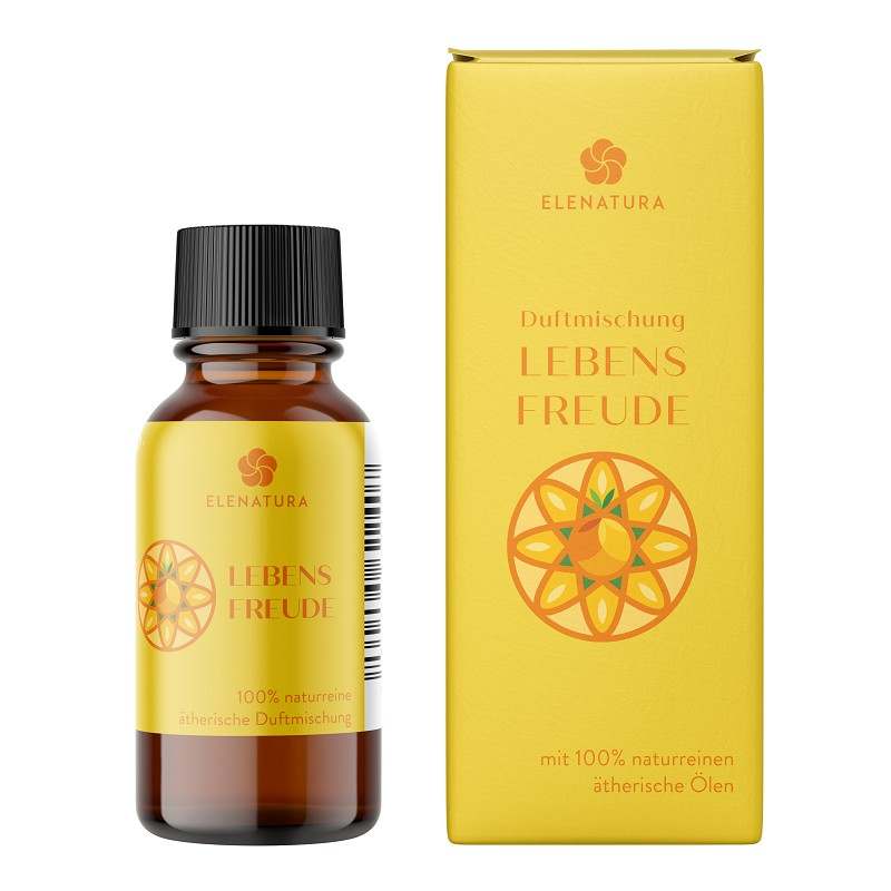 Duftmischung Lebensfreude 10 ml Flasche mit Zitrus- und Litsea-Düften für positive Raumstimmung