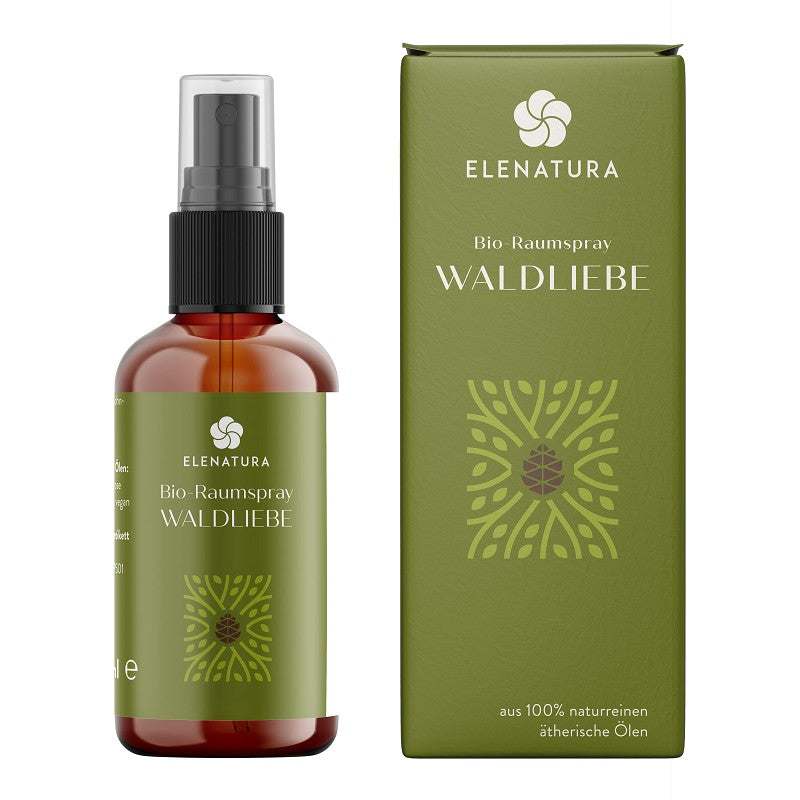 Raumspray Waldliebe 50 ml mit Duftkomposition aus Edeltanne, Zeder und Bergamotte bio