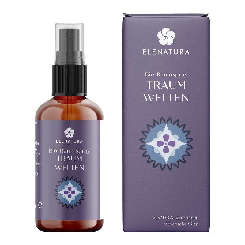 Raumspray Traumwelten 50 ml bottle with lavender and neroli scents for relaxation and calm ambiance
