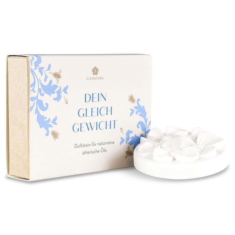 Duftstein Mein Gleichgewicht handgefertigter Keramik-Duftstein mit blumiger Form zur Aromatherapie