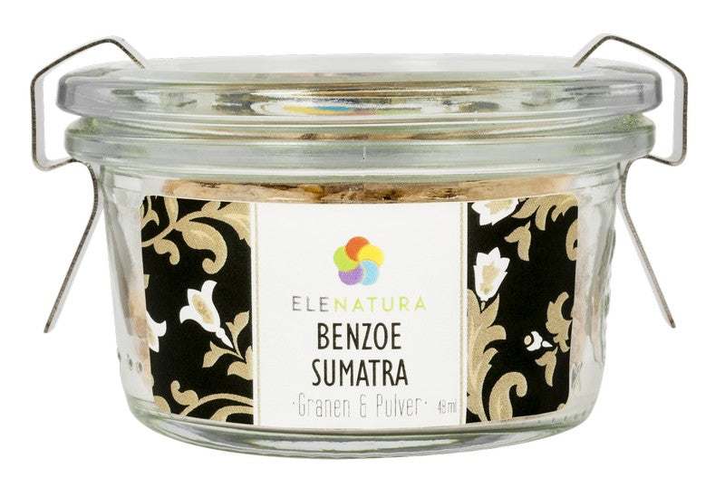 Benzoe Sumatra Granen und Pulver 48 ml mit vanillig-süßlichem Duft