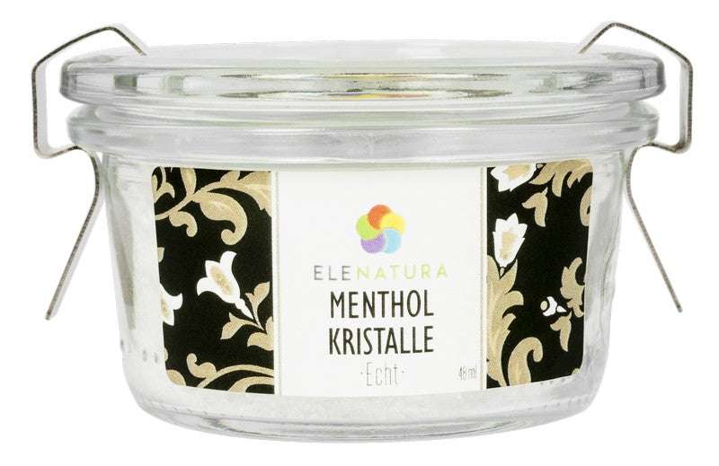 Flasche mit Menthol Kristallen 48 ml frisch minziger Duft