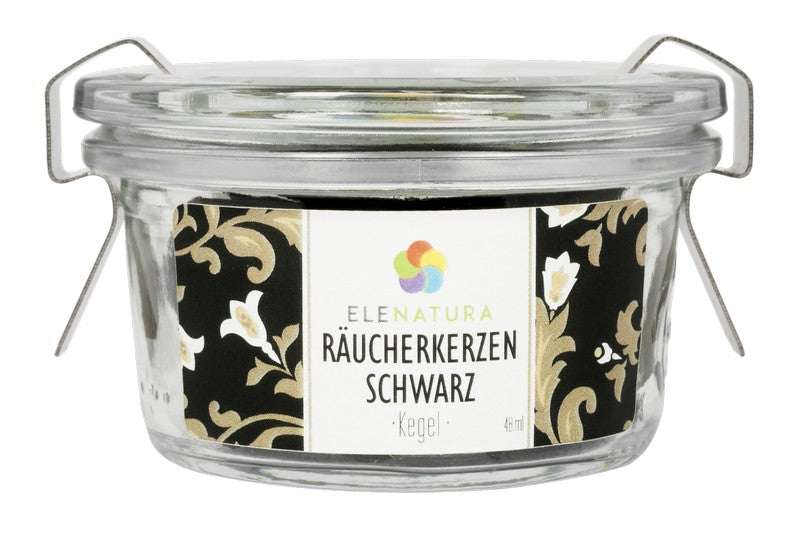 Schwarze Räucherkerzen 18 Stück Verpackung