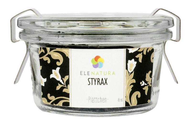 Styrax in Plättchen 2 mm 48 ml amber tree resin black vanilli fragrance balm