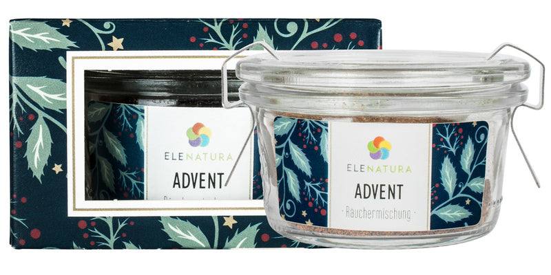 Räuchermischung Advent 48ml with cinnamon, tonka bean, and Oman frankincense for a warm, festive scent