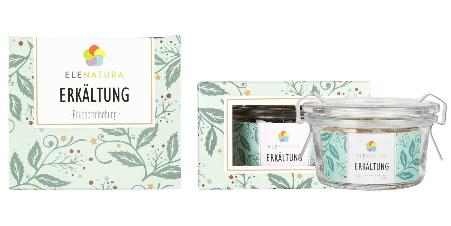 Räuchermischung Erkältung 48 ml mit Menthol Kristallen und Thymian, frischer, klärender Duft