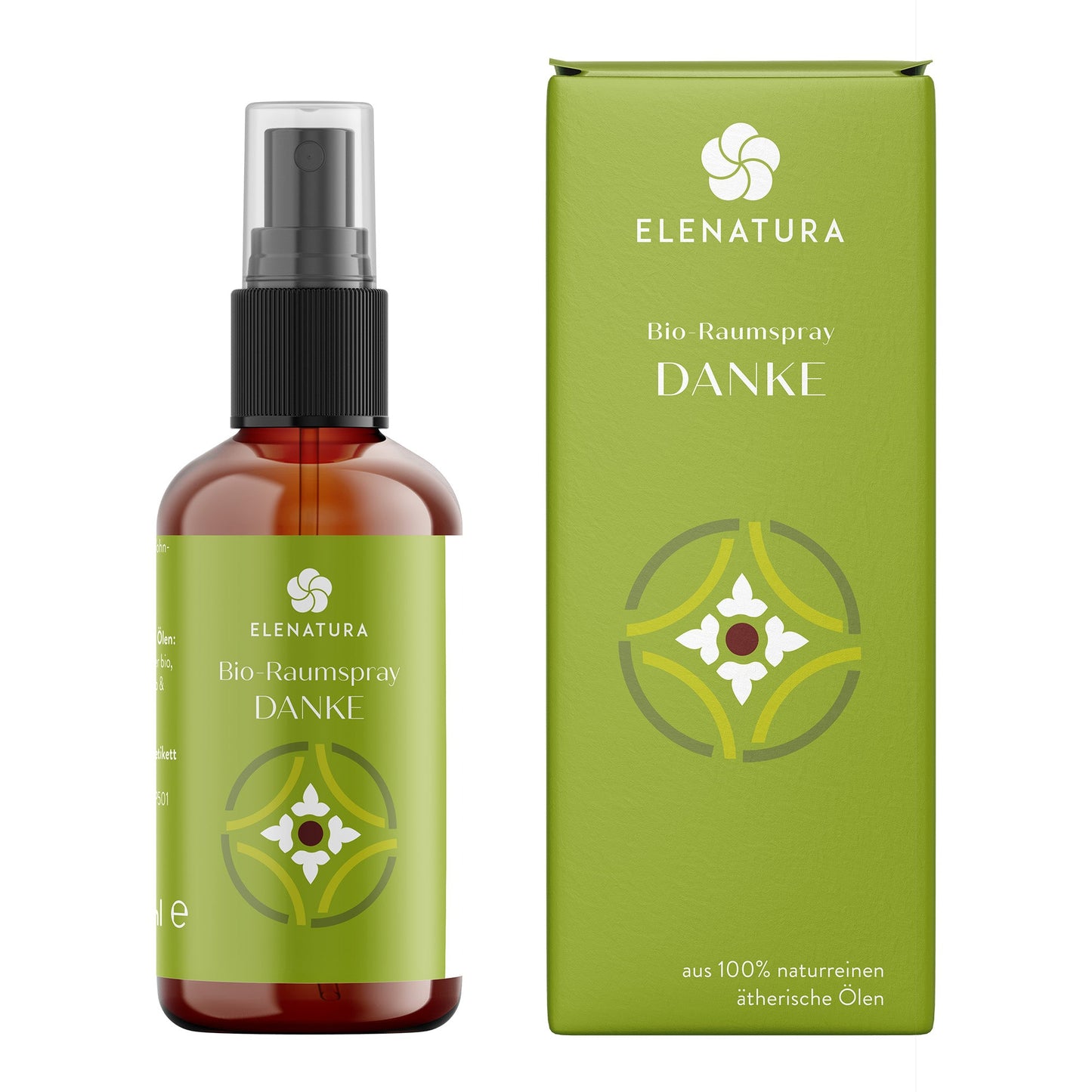 Raumspray Danke 50 ml mit naturreinen ätherischen Ölen wie Zitrone, Blutorange und Neroli