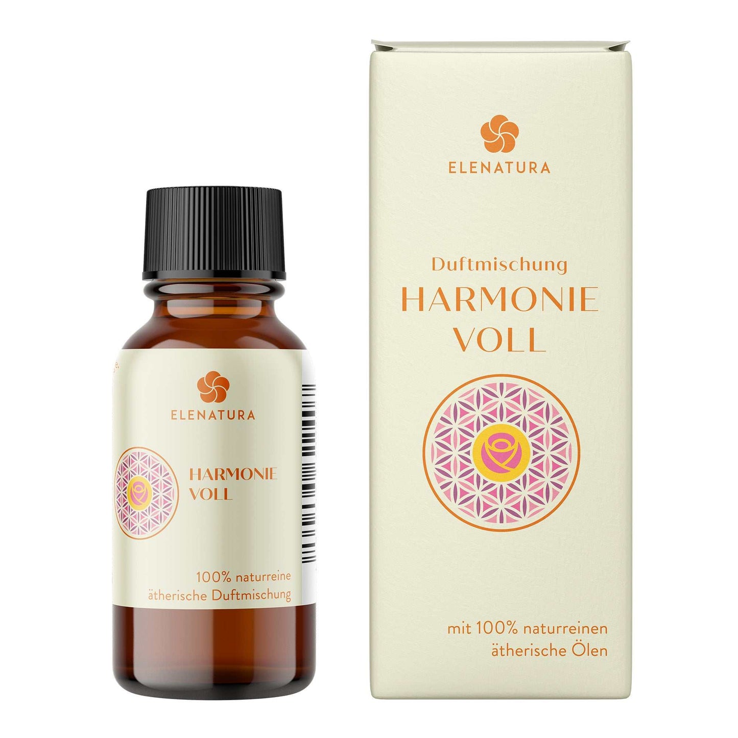 Duftmischung Harmonievoll 10 ml Flasche mit ätherischen Ölen aus Rose, Rosengeranie und Bergamotte
