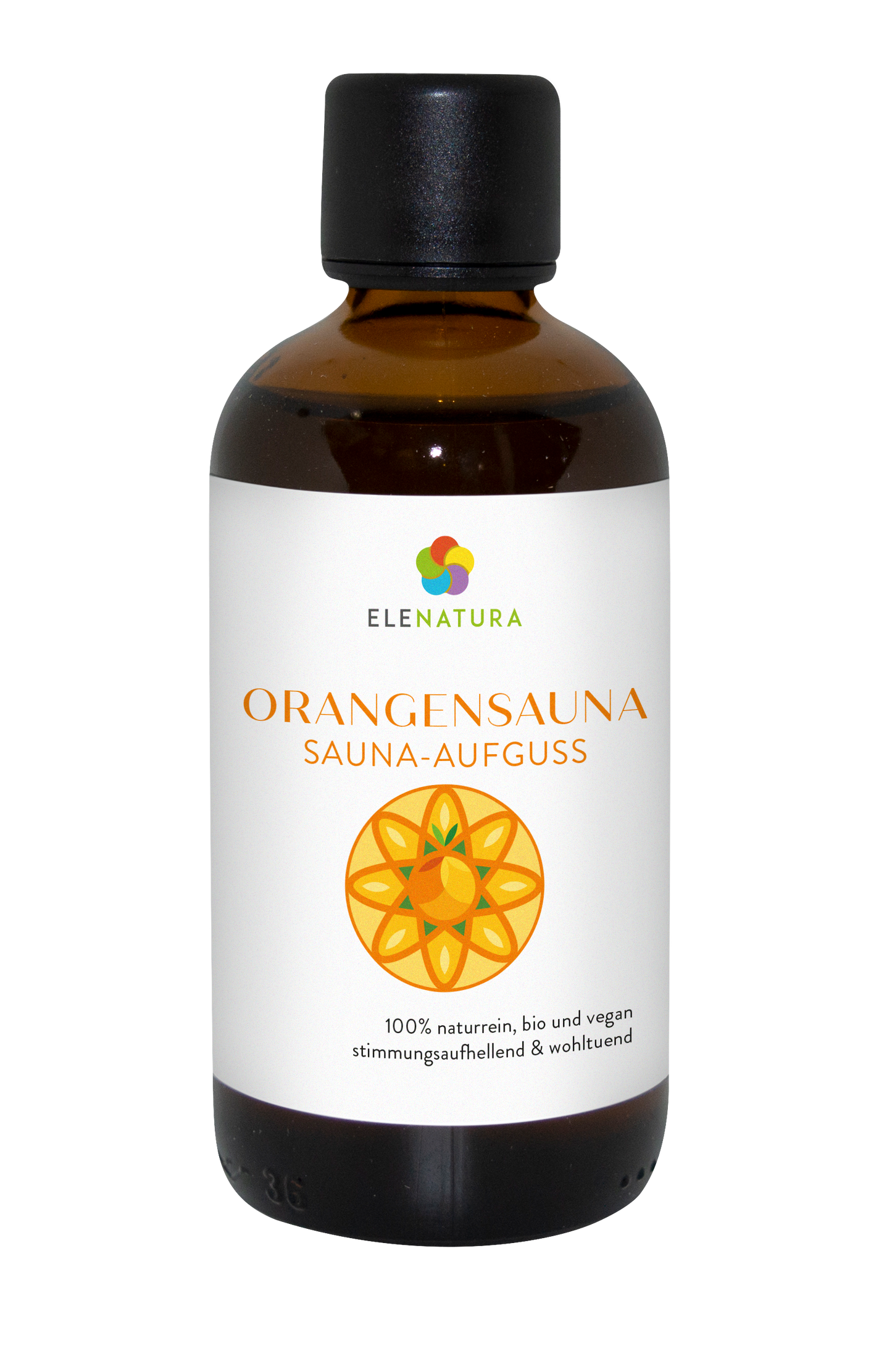 Orangensauna 100 ml bottle for sauna infusion with water mixture instructions