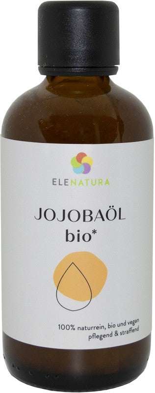 Flasche mit Bio Jojobaöl 100 ml für natürliche Hautpflege und Feuchtigkeit