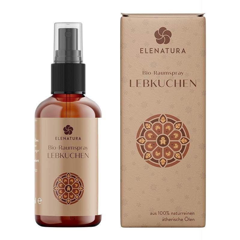 Raumspray Lebkuchen 50 ml bottle with ginger, cardamom, and coriander scent representing a spicy gingerbread aroma