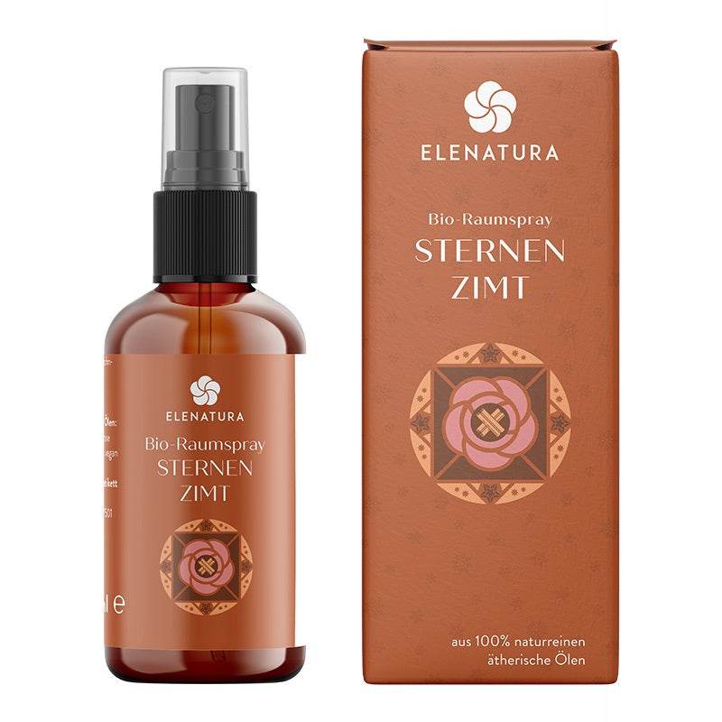 Raumspray Sternen Zimt 50 ml mit Duft von Zimt, Mandarine und Fichte für gemütliche Wohnraumstimmung