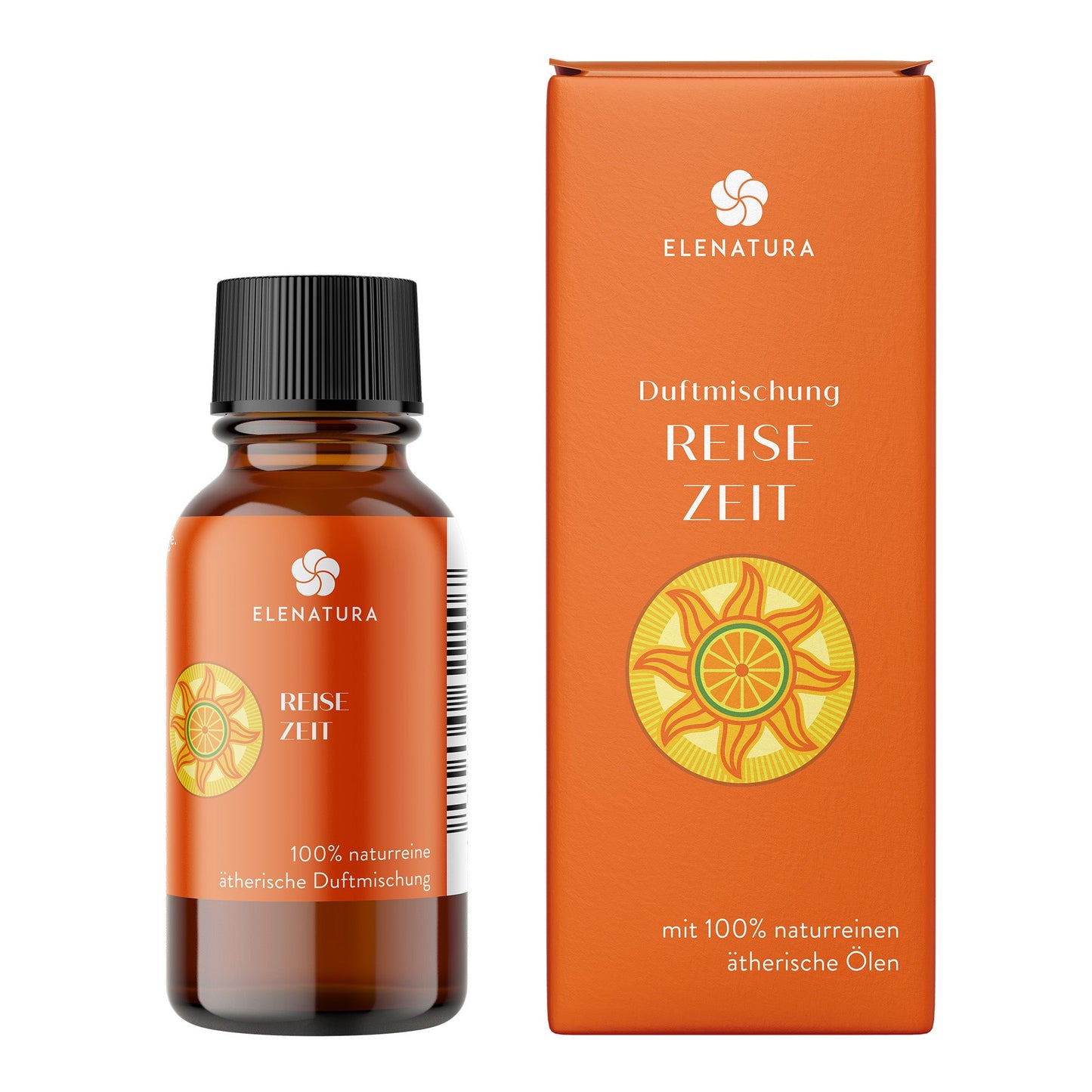 Duftmischung Reisezeit 10 ml mit ätherischen Ölen Ingwer, Limette und Orange für Reisebegleiter