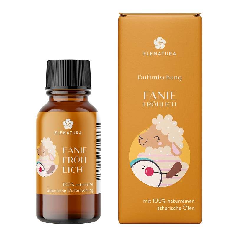 Duftmischung Fanie Fröhlich 10 ml mit ätherischen Ölen aus Grapefruit, Vanille und Benzoe für Kinderzimmer Freude